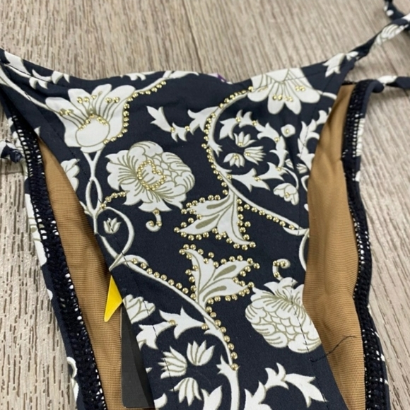 CIA.MARITIMA 2 piece swim suit Black White Print - Picture 3 of 9